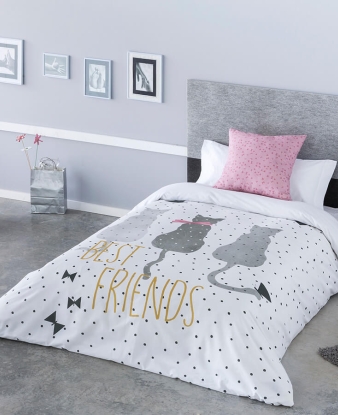 Funda Nórdica Infantil Cat de algodón