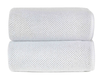 Toalla de Baño Linen Waffle Bio Luxury color blanco