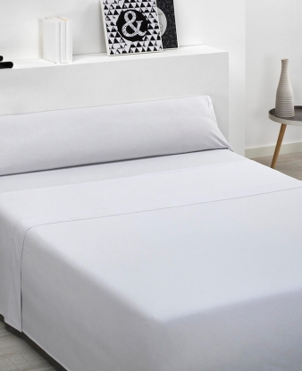 Sábanas para Hostelería de Algodón color blanco