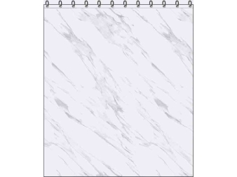 Esquema de la Cortina de Ducha Marble de Sorema color plata
