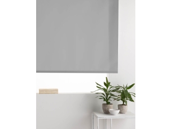 Estore Enrollable Basic Liso gris
