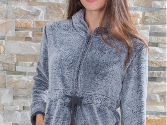 Chaqueta de Coralina con Cremallera color gris