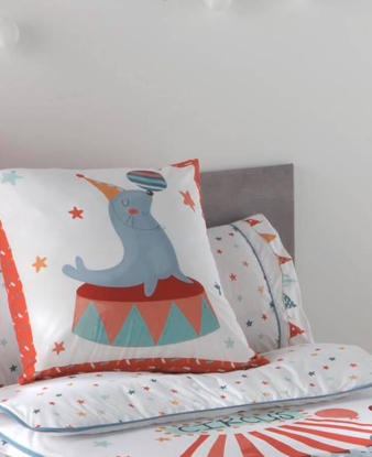 Funda de Cojín Infantil Circus 2 de JVR con cremallera