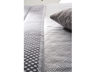 Comforter jacquard Corinto gris de Confecciones Paula