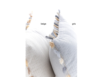 Fundas de Cojín Jónico colores beige y gris