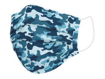 Mascarilla Higiénica Camuflaje Azul Naturals