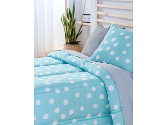 Comforter Topo turquesa de Confecciones Paula