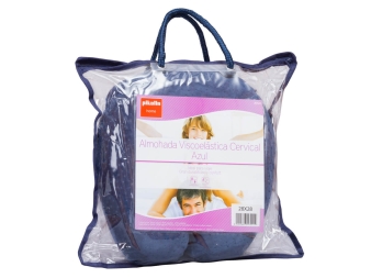 Packaging de la Almohada Collarín Viscoelástico azul