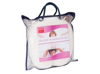 Packaging de la Almohada Collarín Viscoelástico blanco