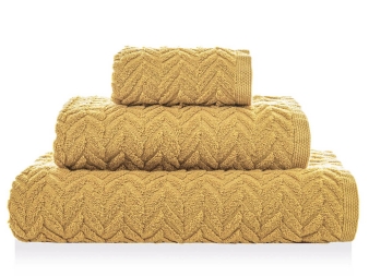 Toalla de Baño Sorema Chevron amarillo (curry)
