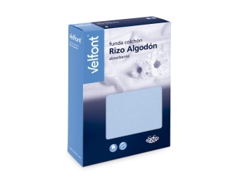 Funda de Colchón azul Rizo Elastic packaging