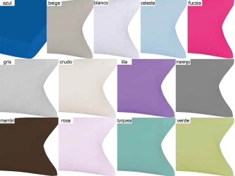Colores de las Fundas Almohada Lisas Basic