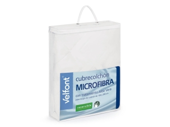 Protector Acolchado de Colchón Reversible con Aloe Vera