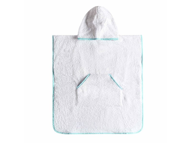 Poncho personalizable niño New Plus turquesa