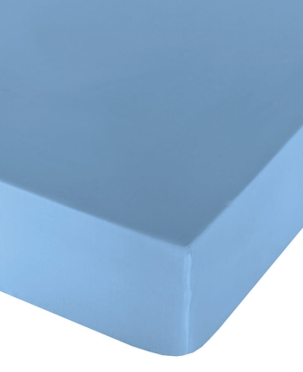 Sábana Bajera Lisa color azul Naturals 