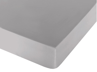 Sábana Bajera Lisa color plata (gris pálido) Naturals 