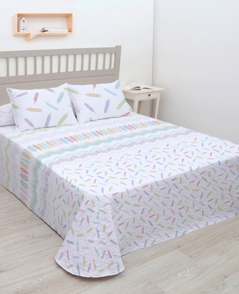 Colcha Reversible Unifabrics Julia + Cojines