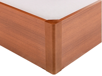 Arcón de gran capacidad con esquinas de madera Design cerezo
