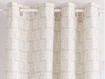 Cortina Mijas beige con ojales