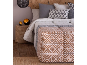 Edredón beige tipo comforter Mijas