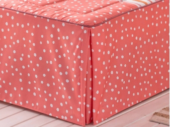 Cobertor para verano con volante rosa Cenefas