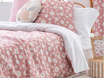 Funda Nórdica juvenil rosa con flores Margarita