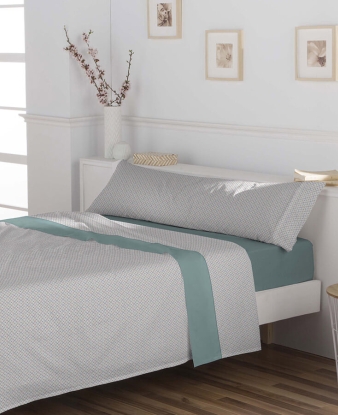 Sábanas Franela Premium Karamelo Alia mar (agua marina)