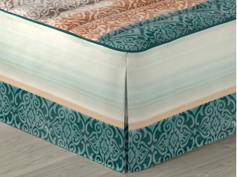 Colcha de invierno con volante verde Bakar con mandala