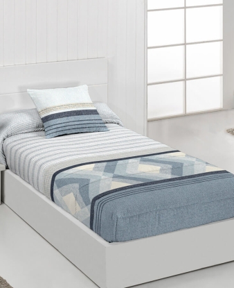 Edredón Ajustable JVR Colman azul