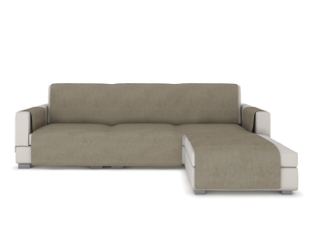 Funda Chaise Longue izquierda JVR Terciopelo beige