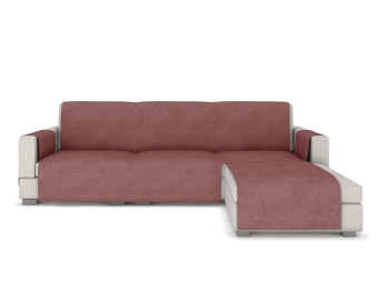 Funda Chaise Longue izquierda JVR Terciopelo rosa
