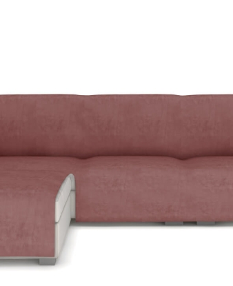Funda Chaise Longue derecha JVR Terciopelo rosa