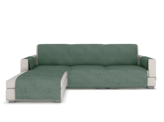 Funda Chaise Longue derecha JVR Terciopelo verde