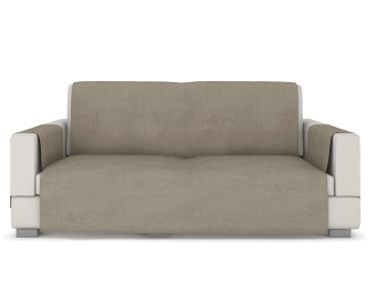 Protector para Sofá JVR Terciopelo 3 Plazas beige