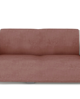 Protector para Sofá  de 4 plazas JVR. Terciopelo rosa