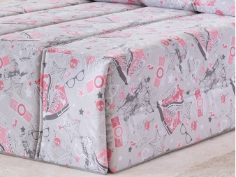 Edredón estampado rosa para invierno Fashion