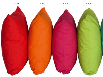 Cojines Lisos Tunera colores C118, C217, C205 y C209