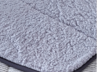 Tejido Forro Polar Sherpa Borreguito color gris