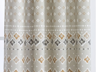 Cortina de tela y diseño estampado Toledo beige