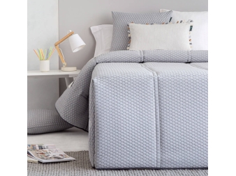 Comforter Burbuja gris Piqué de Confecciones Paula