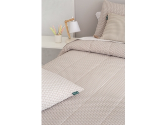 Ciubrecamas topos para verano Burbuja beige