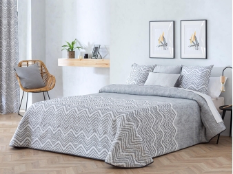 Colcha Confecciones Paula Bilbao jacquard gris