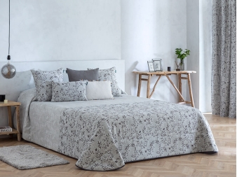 Colcha Confecciones Paula Ceuta jacquard gris