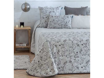 Colcha Boutí jacquard entretiempo Ceuta gris