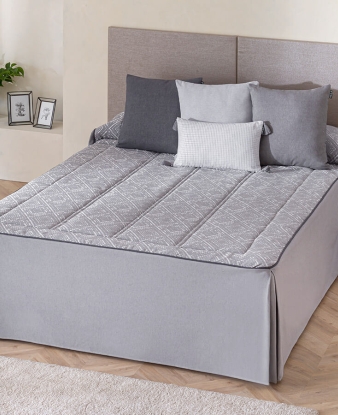 Colcha Verano Confecciones Paula Somo gris