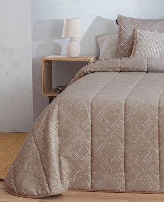 Colcha Gran Confort Somo beige jacquard