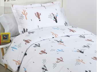 Funda Nórdica Cactus de Dhestia Home para niñas y niños