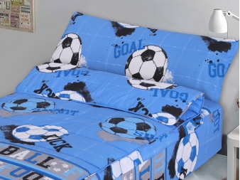 Saco Nórdico azul con balones de Fútbol
