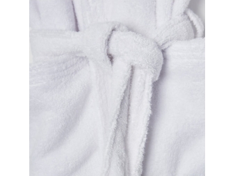 Albornoz Unisex blanco Zero Twist de Don Algodón