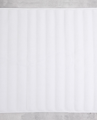 Alfombra Baño Don Algodón Ribs blanco